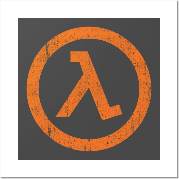 Half Life Lamba Symbol Wall Art by huckblade